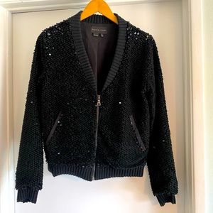Gorgeous sequin bomber